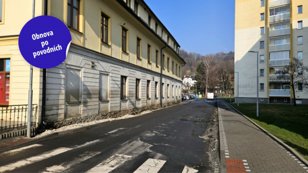 Obnova města po povodních v roce 2026: Gogolova, Tyršova a okolí