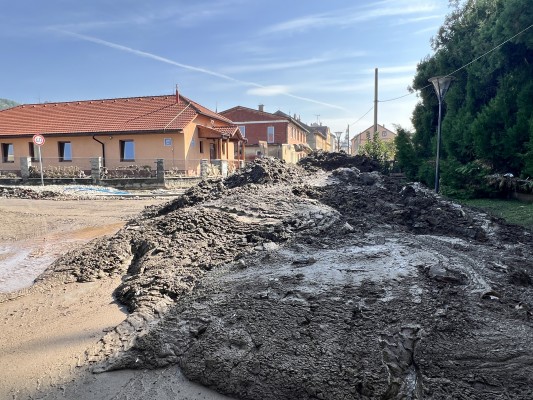 Ulice Školní (obnova po povodních)