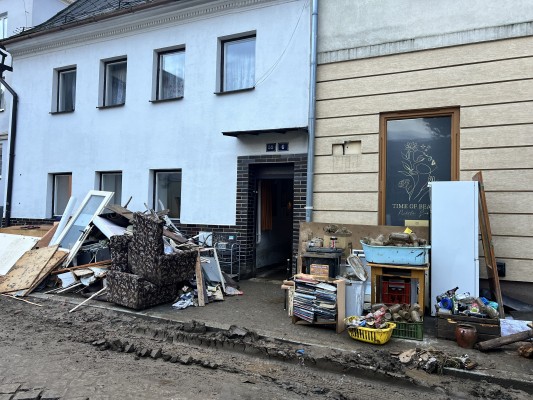 Ulice Školní (obnova po povodních)