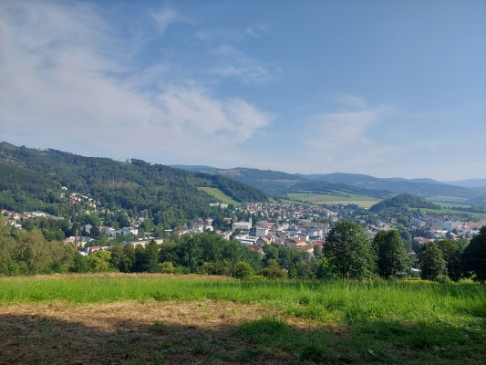 Houpačka nabízející výhled na Jeseník