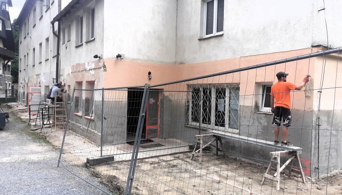 Obnova azylového domu na ulici Otakara Březiny