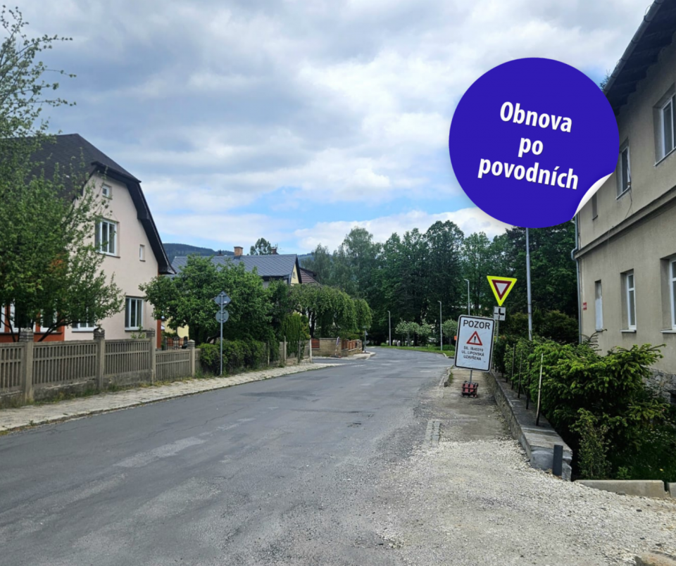 Obnovujeme Jeseník po povodni: Ul. Jaroslava Ježka, Denisova a Janáčkova