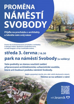 Pozvánka na setkání k budoucnosti nám. Svobody