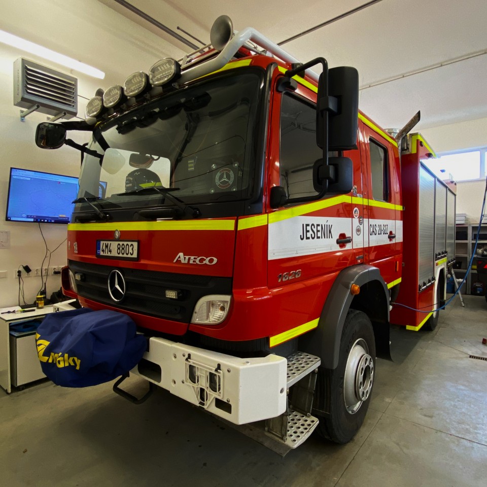 Město pomohlo s opravou cisternové automobilové stříkačky pro dobrovolné hasiče
