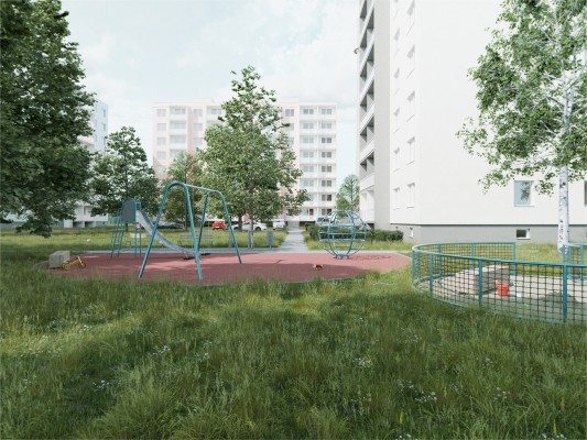 Vizualizace sídliště Pod Chlumem