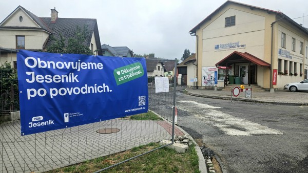 Ul. Jaroslava Ježka a Denisova (obnova po povodni)