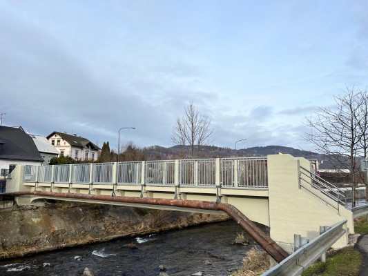 Původní lávka v Nábřežní ulici (září 2024)