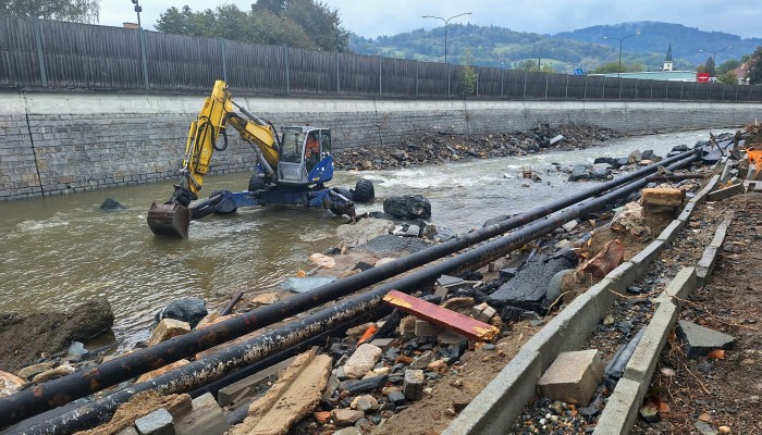 Ulice Nábřežní (obnova po povodních)