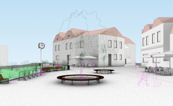 Vizualizace - návrh lokality V Oblouku (další vizualizace naleznete v Přílohách)