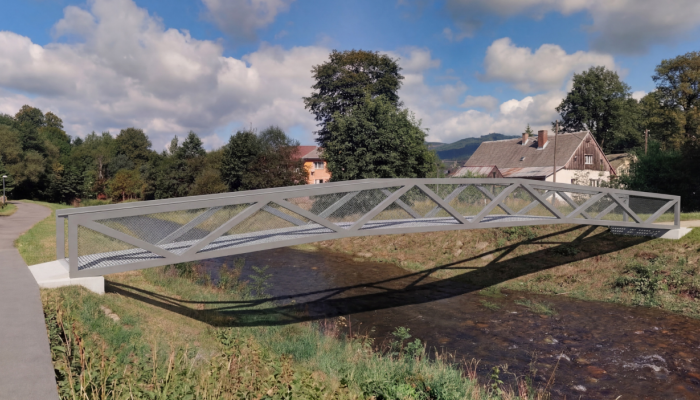 Lávka na ul. Mlýnská (Obnova po povodních)