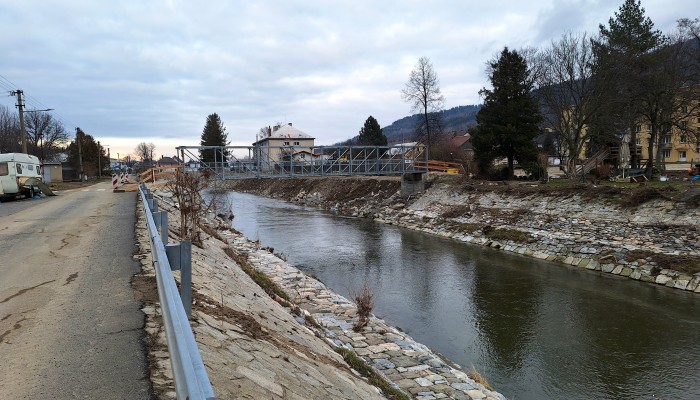 Lávka mezi ul. O. Březiny a Bezručova (Obnova po povodních)