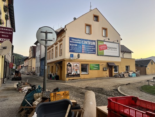 Ulice Školní (obnova po povodních)