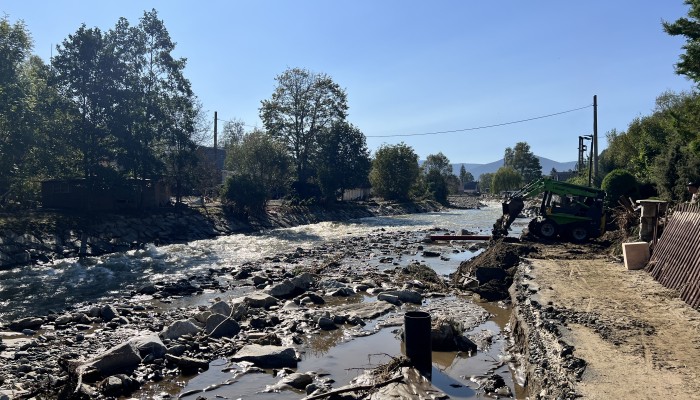 Ulice Mlýnská (obnova po povodních)