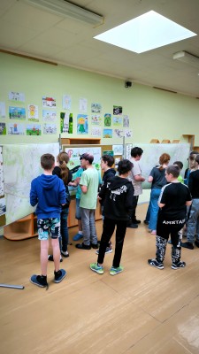 Žáci 2. stupně zaznamenávali podněty do map.