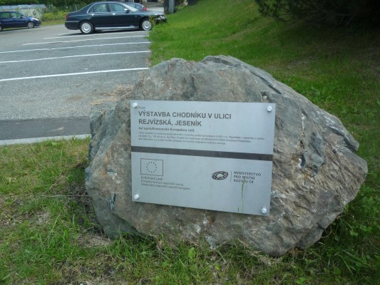 Výstavba chodníku v ulici Rejvízská, Jeseník