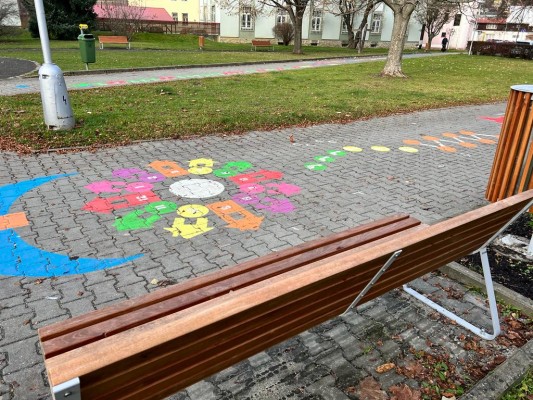 Malované hry na chodník