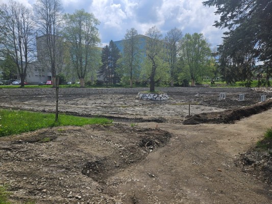 Stav v průběhu realizace.