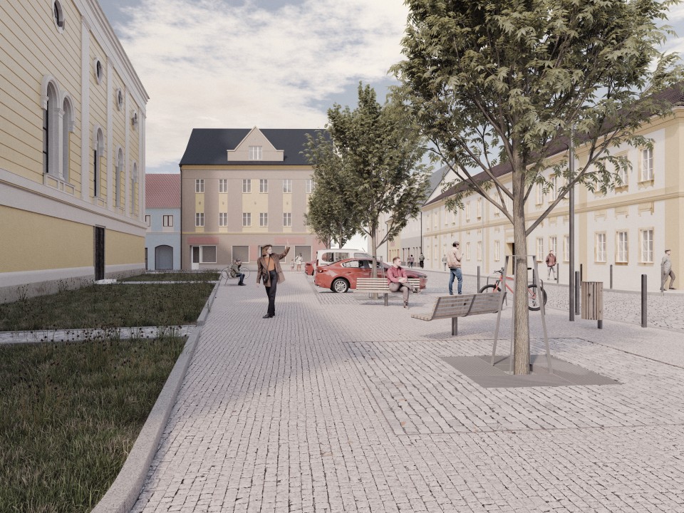 Varianta s otočnými lavicemi