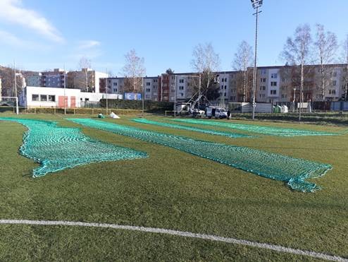 Technické vybavení pro fotbalové hřiště