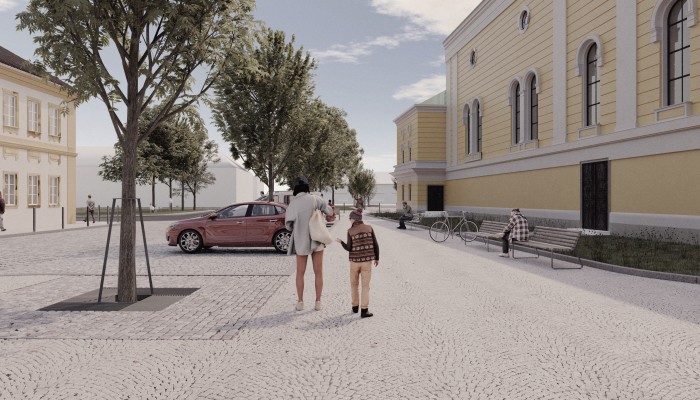 Úprava prostoru před kostelem